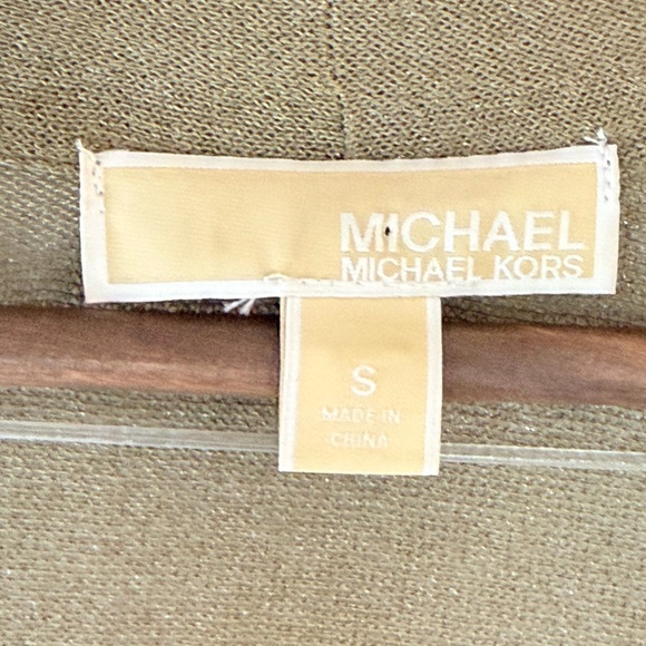 Michael Kors Open Cardigan Olive Green size S - Picture 4 of 5